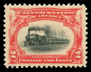 momen: US Stamps #295 Mint OG NH XF-SUP