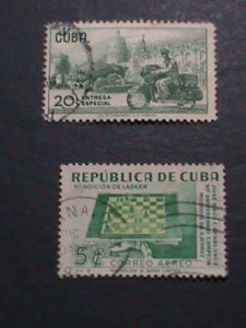 ​CUBA- VERY OLD CUBA   STAMPS USED- VF WE SHIP TO WORLD WIDE.