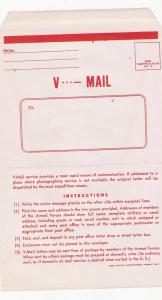 V MAIL COVER, MINT, ENTIRE