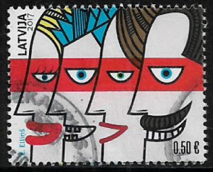 Latvia #964 Used Stamp - Family Day