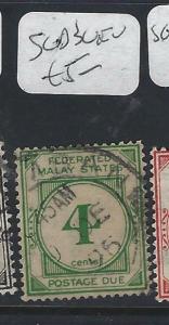 MALAYA FMS  (P0302B)  POSTAGE DUE  4C  SG D3    VFU