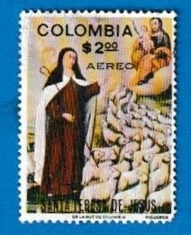 COLOMBIA SCOTT#C568 1972 St. THERESA - UNUSED