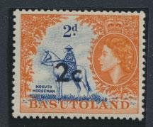 Basutoland  SG 60   Mint  Hinged  - Opt surcharge 