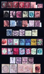 Great Britain #3/#125 1841-1900 Queen Victoria Collection Most Used 46 items