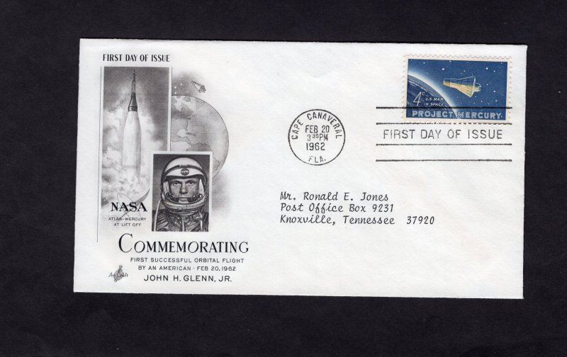 1193 Project Mercury, FDC ArtCraft addressed