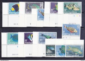  BRITISH VIRGIN ISLANDS 1956-75 lot 6 scan MNH hcv