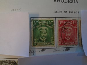 Rhodesia  # 119-20 used