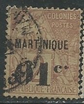 Martinique |  Scott # 9 - Used