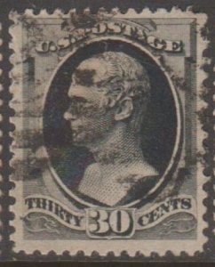 U.S. Scott #190 Hamilton Stamp - Used Single