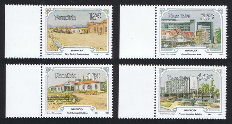 Namibia Centenary of Windhoek 4v with margins SG#545/48 SC#666-69