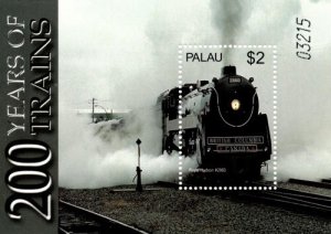 Palau 2005 - Steam Trains Royal Hudson - Souvenir Stamps Sheet Scott #831 - MNH