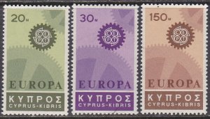 Cyprus Sc #297-299 Mint Hinged
