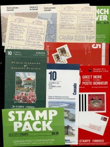 CANADA 10 CPL..BOOKLETS MNH,OG  / $43.00 FACE