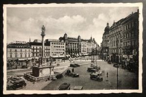 1943 Brunn Bohemia Germany RPPC Postcard Cover Waffen SS Feldpost To Linz