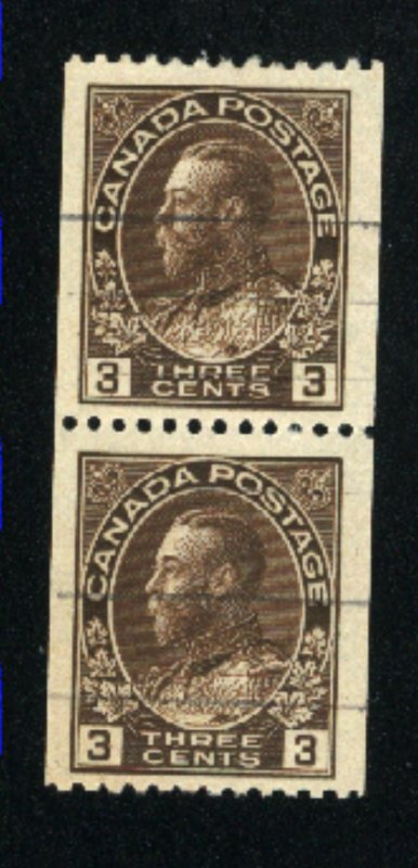 Canada #134    Pair   used     PD