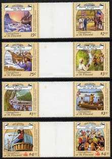 St Vincent - Grenadines 1988 Explorers set of 8 in 4 se-t...