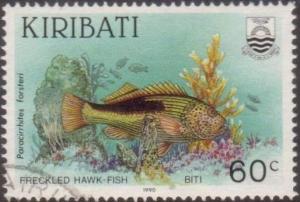 Kiribati 1990 SG336 60c Fish Freckled Hawk-fish FU