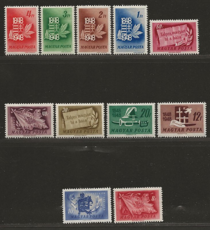 HUNGARY SC# 829-39   FVF/MOG