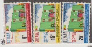 Guyana Scott #122-123-124 Stamp - Mint NH Set