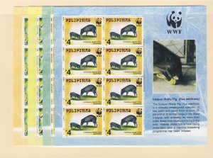 Philippines: World Wildlife Fund, Sc #2476a-2479a, MNH, Cat. $38.00 (S18021)