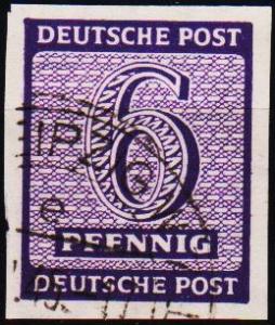 Germany. 1945 6pf  Fine Used