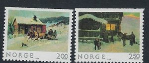 Norway 831-32 MNH 1983 Christmas (ak4396)