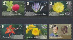 Ascension   Sc#  975-980 Used  first day  issue cancel Botany  see details & ...