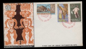 Indonesia 1972 Culture FDC