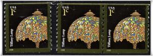 SC#3758A 1¢ Tiffany Lamp Single & Coil Pair (2008) MNH