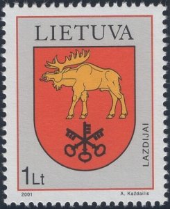 Lithuania 2001 Sc 704 1 l Lazdijai Coat of Arms