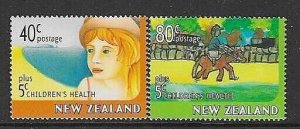 NEW ZEALAND SG2086/7 1997 CHILDRENS HEALTH MNH*