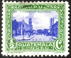 1936, Guatemala, 1/2c, Used, Sc 278