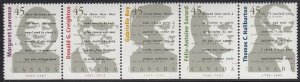 Canada 1996 MNH Sc 1626ai Bottom strip of 5 Never folded 45c Canadian Authors