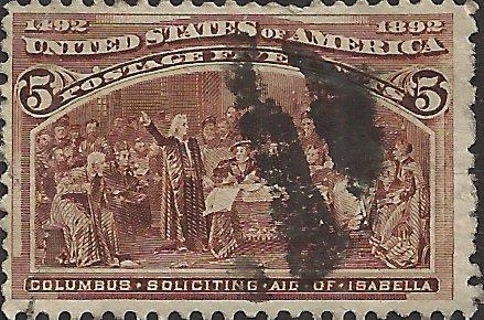 # 234 CHOCOLATE USED COLUMBUS SOLICITING AID FROM QUEEN ISABELLA Cat $9.50