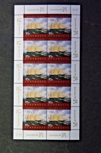 Australian Stamps Mint 1998 45c Maritime Sheetlet MNH Flying Cloud Mini Sheet