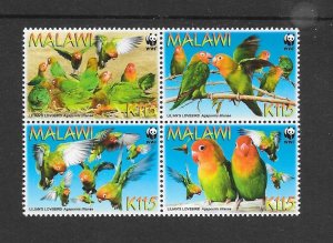 BIRDS - MALAWI #751 (BLOCK)  MNH