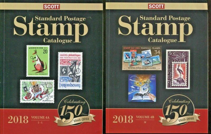 Scott 2018 Standard Postage Stamp Catalogue Vol. 4A & 4B - Countries J-M