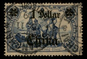 Germany 1909 China SHANGHAI a Mi45IAII 1D on 2M Used Watermarked 100019