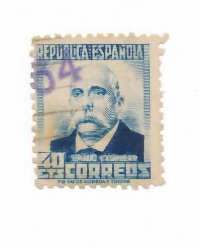 Spain  1931  Scott 522a used - 40c, Emilio Castelar