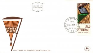 Israel 245 U/A FDC