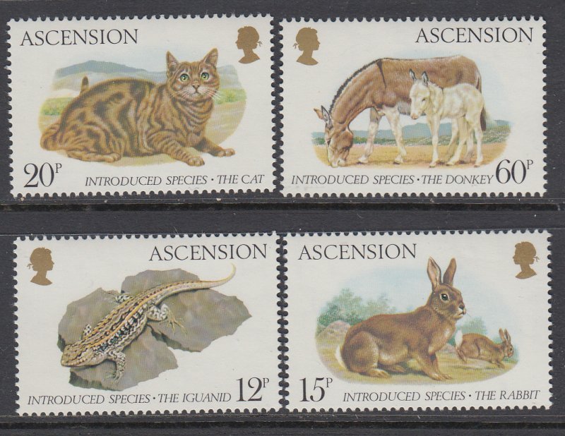 Ascension 336-339 Animals MNH VF