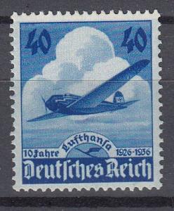 Germany - 1936 Anniversary of the Lufthansa Sc# 469 - MLH (257)