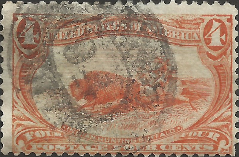 # 287 Orange Used Indian Hunting Buffalo SCV-25.00