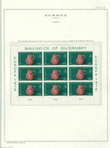 BALIWICK OF GUERNSEY , TWO MINT NEVER HINGED STAMPS SHEETS.   REF 998