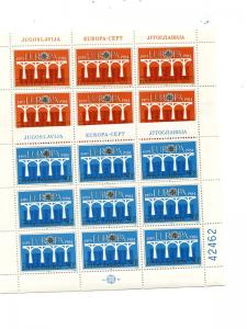 Yugoslavia 1984  Europa sheets Mint VF NH - Lakeshore Philatelics