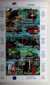 VENEZUELA Sc 1592 NH MINISHEET OF 1998 - ANIMALS - BIRDS - (WG20)