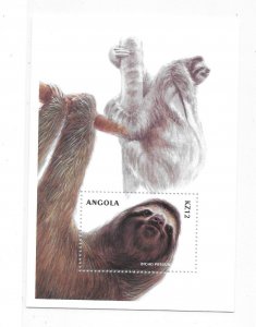 Angola 2000 Wildlife Sloth S/S Sc 1132 MNH C8