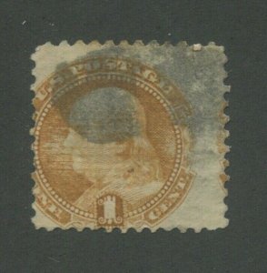 1869 United States Postage Stamp #112 Used Average Postal Cancel