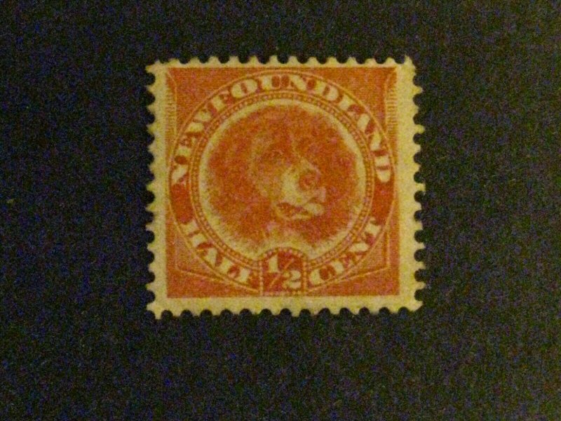  Newfoundland #56a unused no gum deep rose red a1910.9793