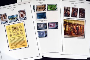 COLOR PRINTED TRISTAN DA CUNHA 1952-2010 STAMP ALBUM PAGES (139 illustr. pages)